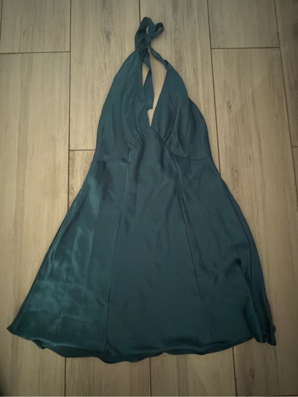 Frederick's of Hollywood Blue Halter Dress Sexy Party